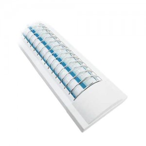 Lámpara Rejilla LED 2x18 Con Tubos