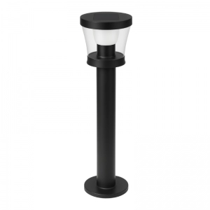 Poste Solar 03W Base Negro 6500K