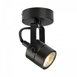 Spot Redondo Sobreponer Negro GU-10