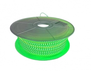 Cinta Led 120V Alta Potencia Verde 8W 8MM 120 Led*M 100M