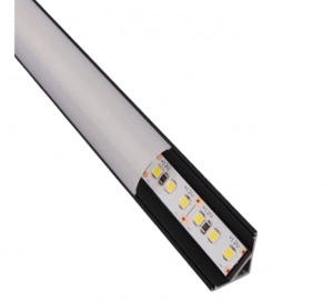 Perfil Negro Esquinero 15.7*15.7mm Peso 183Gr 3Metros