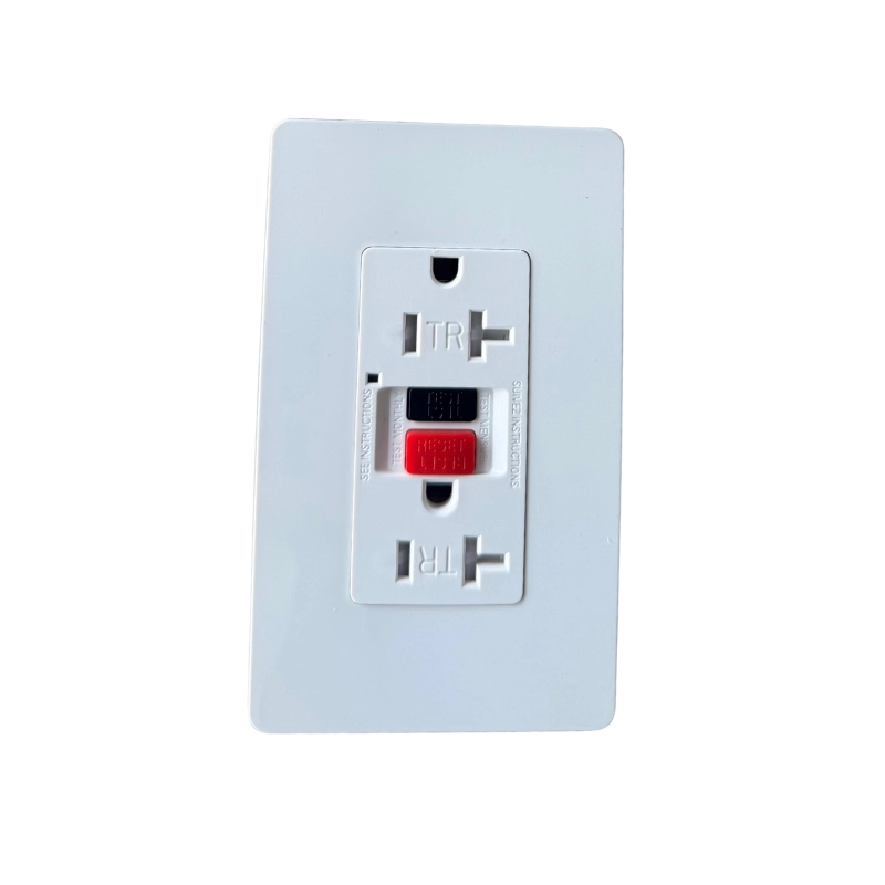 Toma Falla Tierra GFCI 20AMP De Lujo Blanca