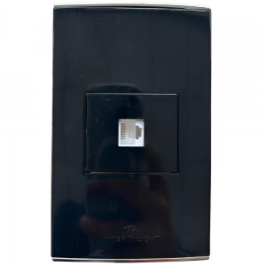 Toma Teléfono Sencilla Michell Negro BC1825