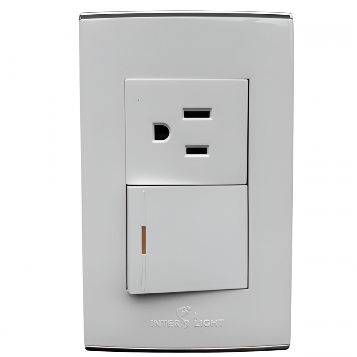 Interruptor+Toma Con Polo Michell Blanco BC1803