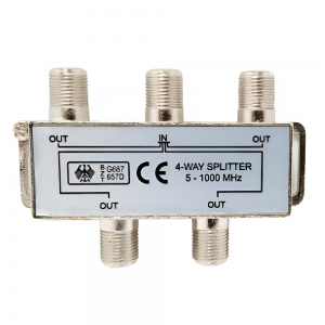 Splinter 4 Vías RG6 Fino Hk1266