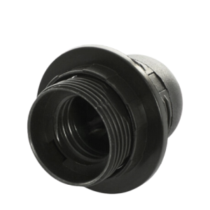 Portalampara Doble Tuerca Negro