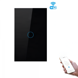 Interruptor Sencillo Wifi Negro