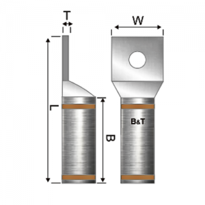Terminal Bimetalica 1H No 1/0 AWG 3/8