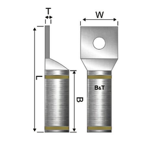 Terminal Bimetalica 1H No 2/0 AWG 3/8