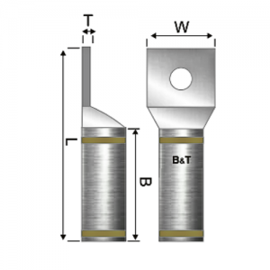 Terminal Bimetalica 1H No 2/0 AWG 3/8