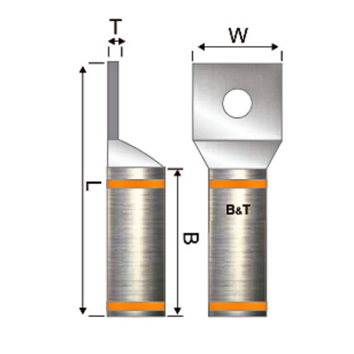 Terminal Bimetalica 1H No 3/0 AWG 1/2