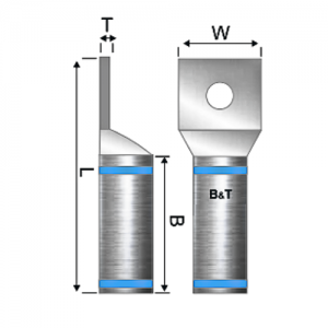 Terminal Bimetalica 1H No 300 Kcmil  1/2