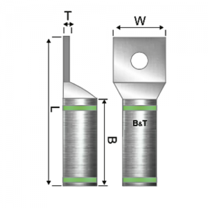 Terminal Bimetalica 1H No 400 Kcmil  1/2