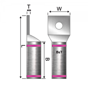 Terminal Bimetalica 1H No 500 Kcmil  1/2