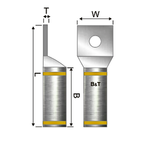 Terminal Bimetalica 1H No 750 Kcmil  1/2