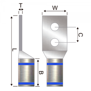Terminal Bimetalica 2H No 300 Kcmil 1/2