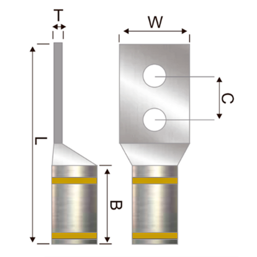 Terminal Bimetalica 2H No 750 Kcmil 1/2