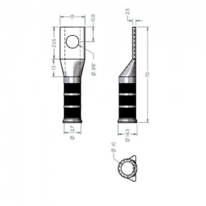 Terminal 1H Tipo Campana No 2/0 AWG 3/8