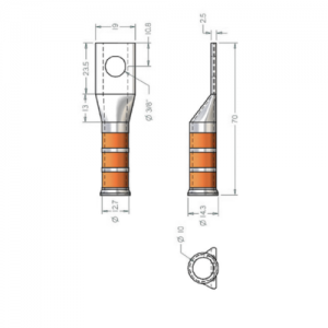 Terminal 1H Tipo Campana No 3/0 AWG 1/2