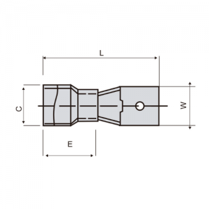 Terminal Enchufable Macho Sección 2.5