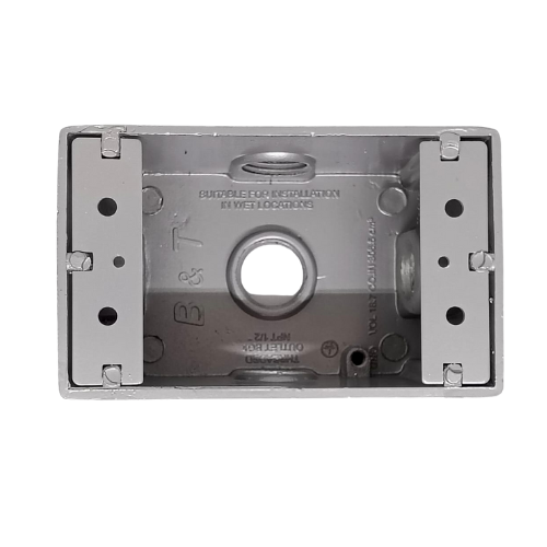 Caja Rectangular 3 Salidas 3/4