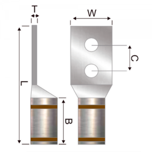 Terminal Bimetalica 2H No 1000 Kcmil 1/2