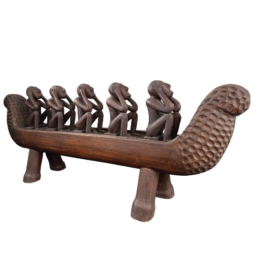 Artículo Decorativo Canoa En Madera