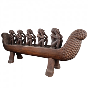 Artículo Decorativo Canoa En Madera