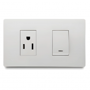 Mixto interruptor + Tomacorriente Nema 5-15R Veto