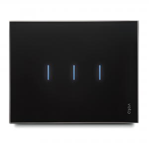 Interruptor Inteligente Triple Plura Smart Negra