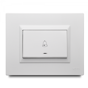 Pulsador Timbre Plura Blanco VETO