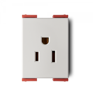 Tomacorriente 2P+E de 36mm Veto