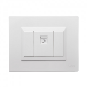 Jack Telefono RJ25 Simple Blanco Plura