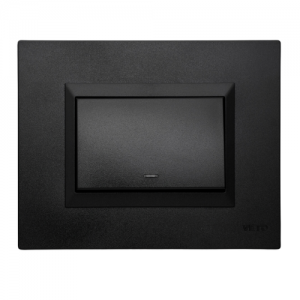 Conmutador Simple plura negro