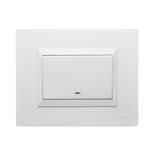 Conmutador 4 Vias Simple Plura Blanco VETO