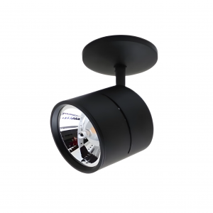 Lámpara Spot de Sobreponer Dirigible AVOIR I En negro Tecnolite