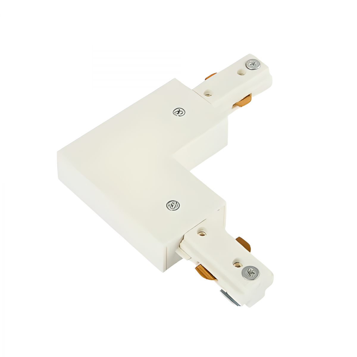 Conector en L / Codo para Riel de Spot Color blanco tecnolite