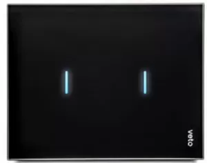 Interruptor smart doble Negro Plura VETO