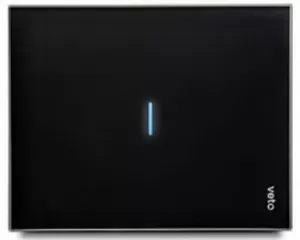 Interruptor inteligente sencillo Conmutable NEGRO Plura VETO