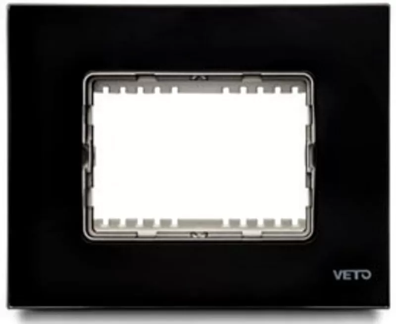 Placa 3H Vidrio Negro Plura VETO