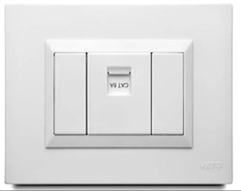 Jack Datos RJ45 CAT6 Blanco Plura VETO