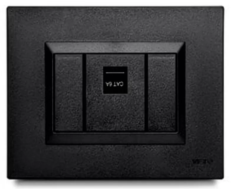 Toma Jack Datos Simple RJ45 CAT6 A plura Negro vETO