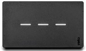 Interruptor Triple Inteligente Black VETO