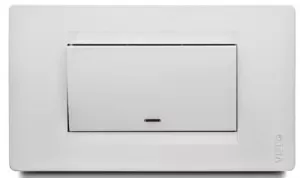 Interruptor Sencillo Boton Ancho Linea Premium VETO