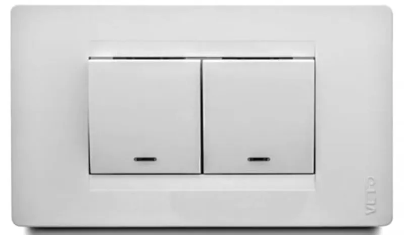 Interruptor Doble Conmutable Ancho Linea Premium VETO