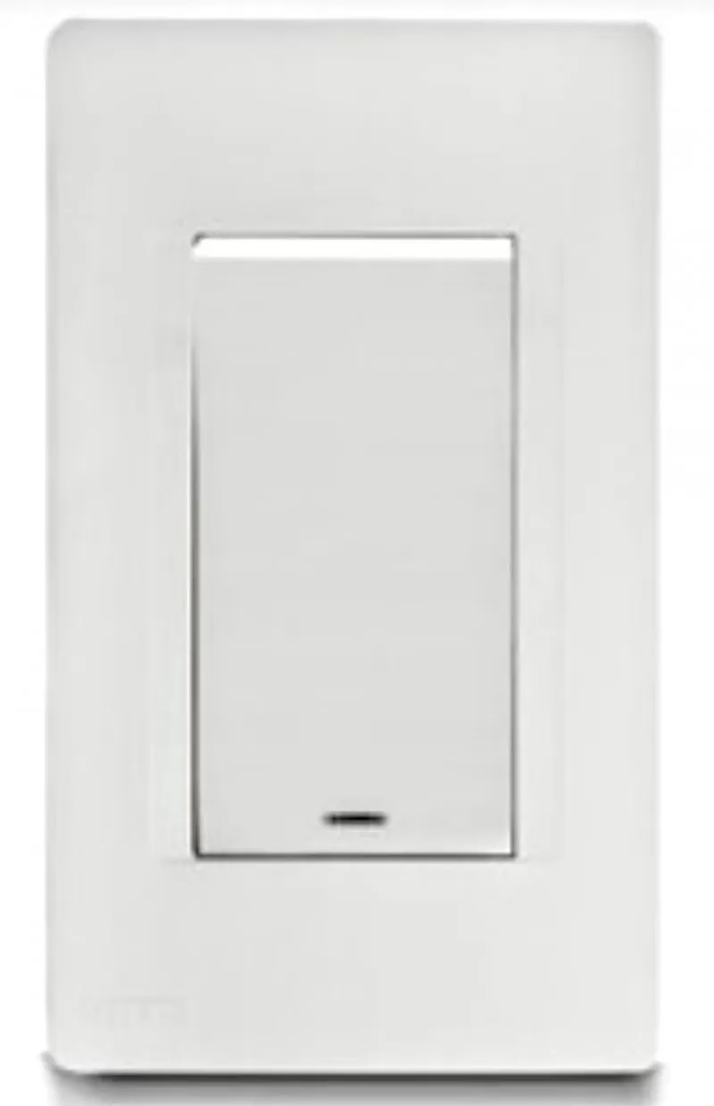 Interruptor Sencillo Boton Ancho Vertical Premium VETO