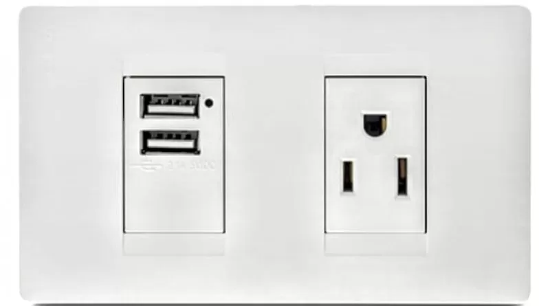 Mixto Tomacorriente Amer 2P+E + Toma usb VETO