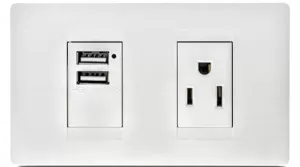 Mixto Tomacorriente Amer 2P+E + Toma usb VETO