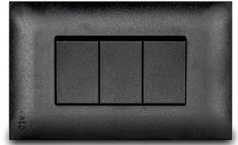 Conmutador Triple No Neon Black premium VETO