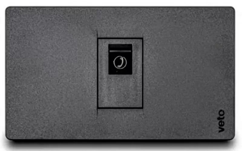 Jack Telefono RJ14 Simple Black VETO